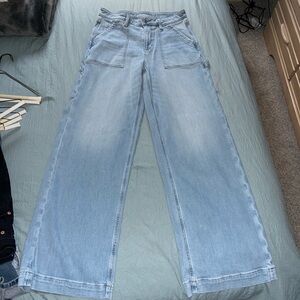 American Eagle Outfitters Light Blue Wide leg cargo like Jeans